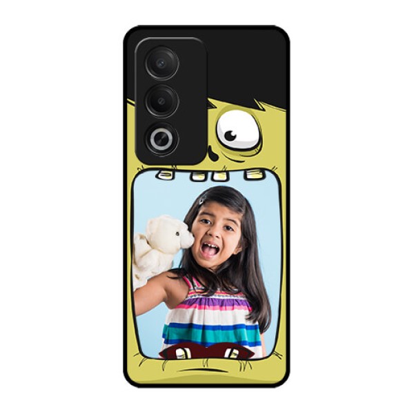 Oppo K12x 5G Custom Glass Phone Case - Cartoon Monster Back Case Design Oppo K12x 5G Custom Glass Phone Case - Cartoon Monster Back Case Design