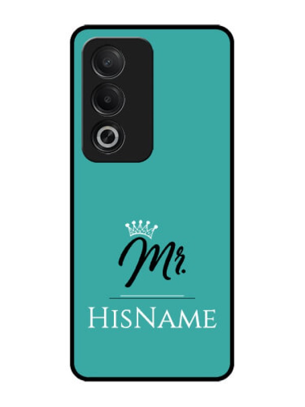 Custom Oppo K12x 5G Custom Glass Phone Case - Mr With Name Design