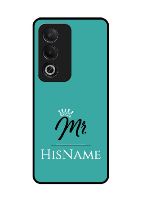 Oppo K12x 5G Custom Glass Phone Case - Mr With Name Design