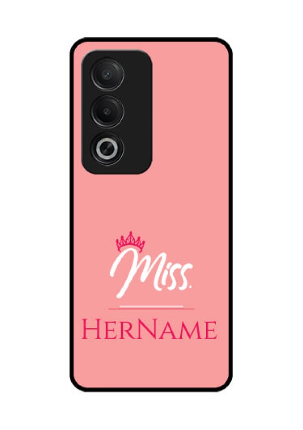 Oppo K12x 5G Custom Glass Phone Case - Mrs With Name Design
