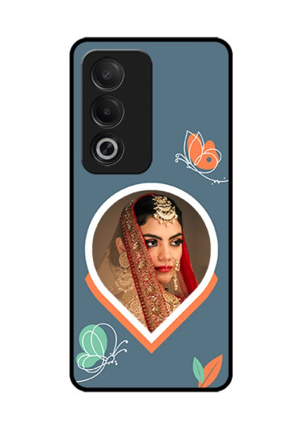 Oppo K12x 5G Custom Glass Phone Case - Droplet Butterflies Design
