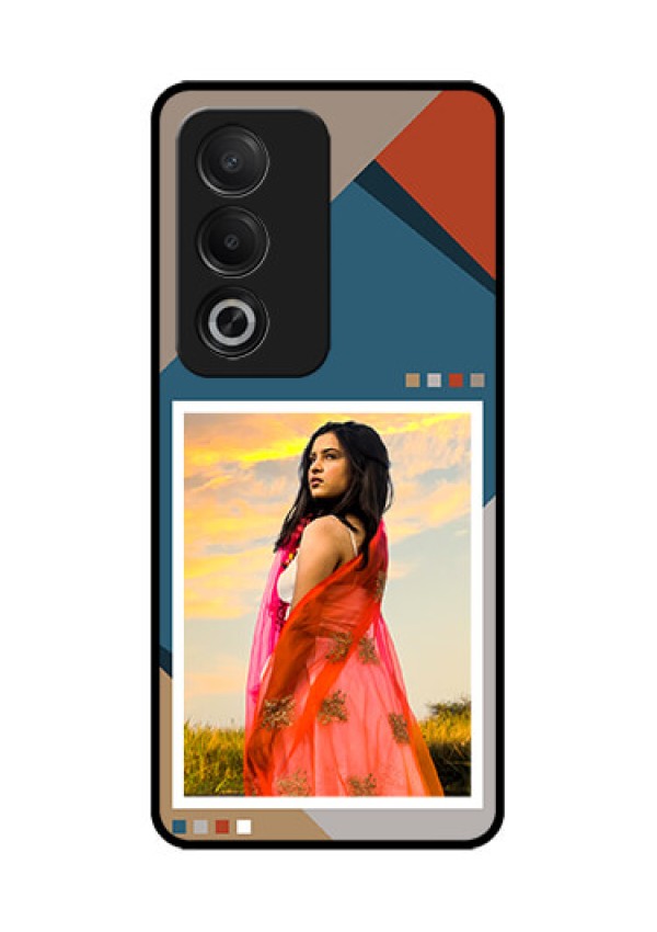 Oppo K12x 5G Custom Glass Phone Case - Retro Color Pallet Design