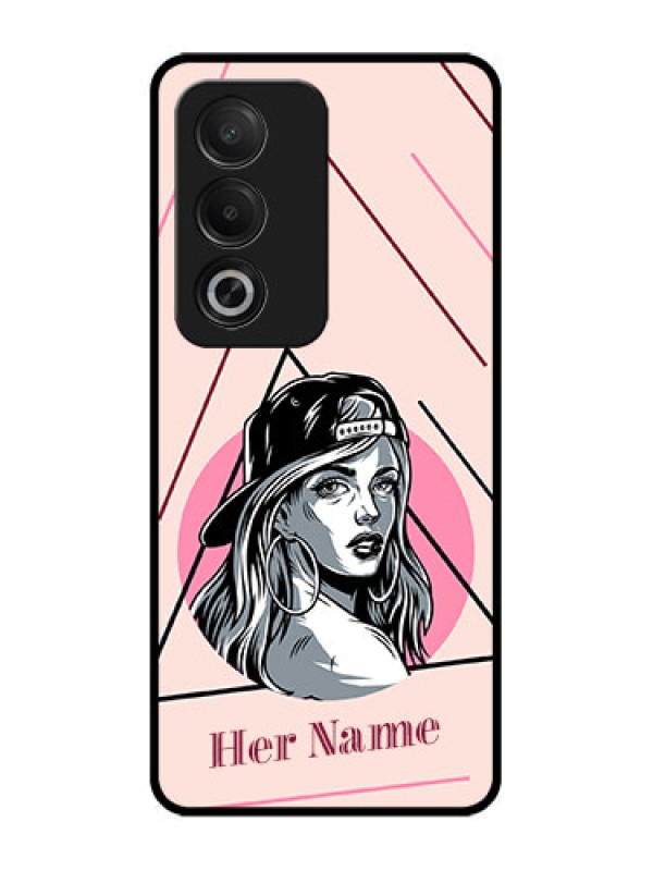 Custom Oppo K12x 5G Custom Glass Phone Case - Rockstar Girl Design