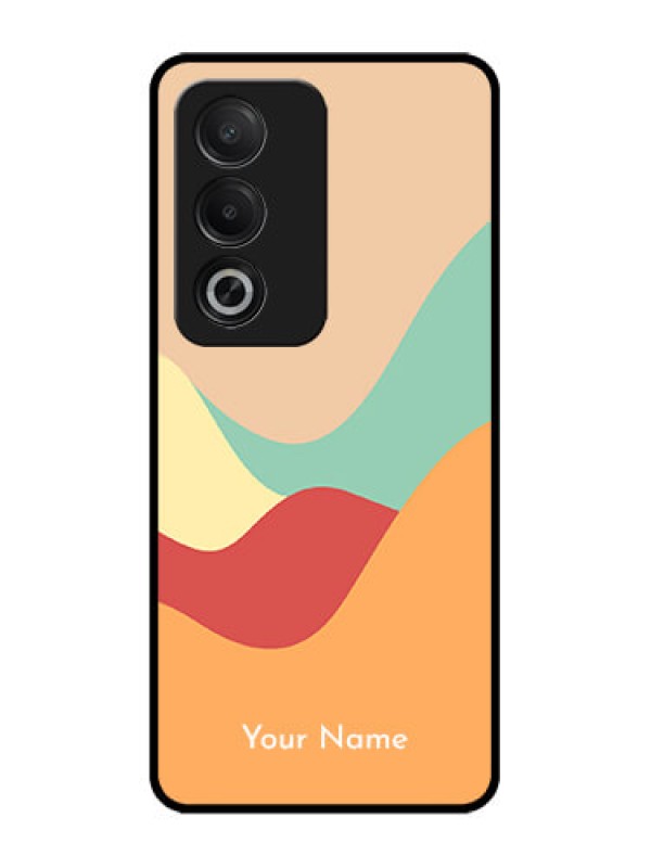 Custom Oppo K12x 5G Custom Glass Phone Case - Ocean Waves Multi - Colour Design