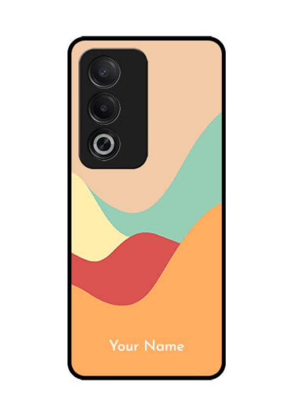Oppo K12x 5G Custom Glass Phone Case - Ocean Waves Multi - Colour Design