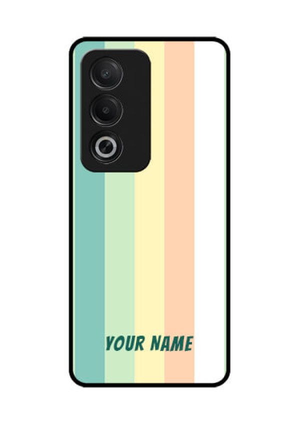 Oppo K12x 5G Custom Glass Phone Case - Multi - Colour Stripes Design