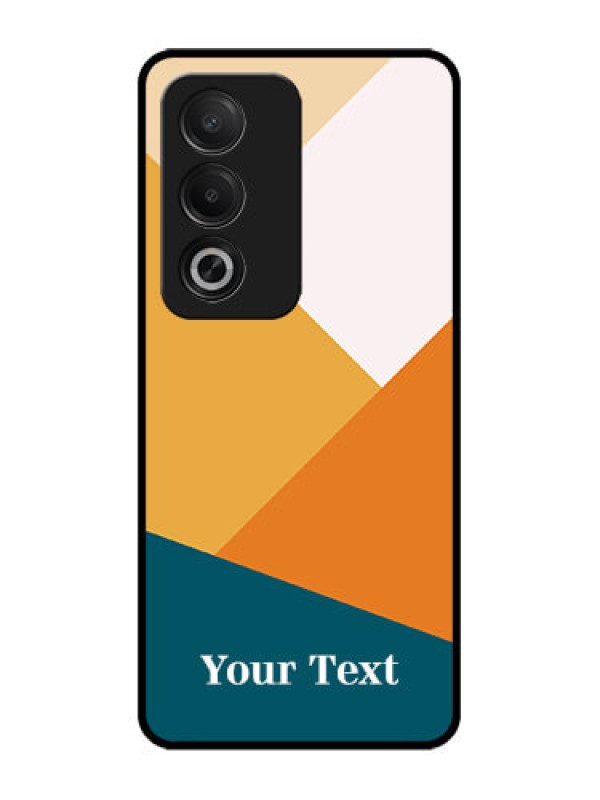 Custom Oppo K12x 5G Custom Glass Phone Case - Stacked Multi - Colour Design