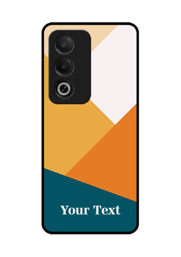 Oppo K12x 5G Custom Glass Phone Case - Stacked Multi - Colour Design