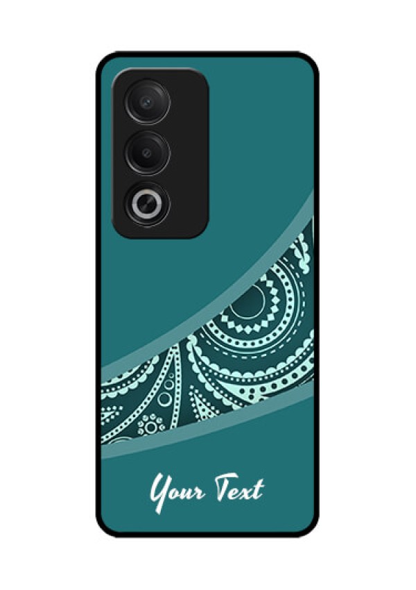 Oppo K12x 5G Custom Glass Phone Case - Semi Visible Floral Design