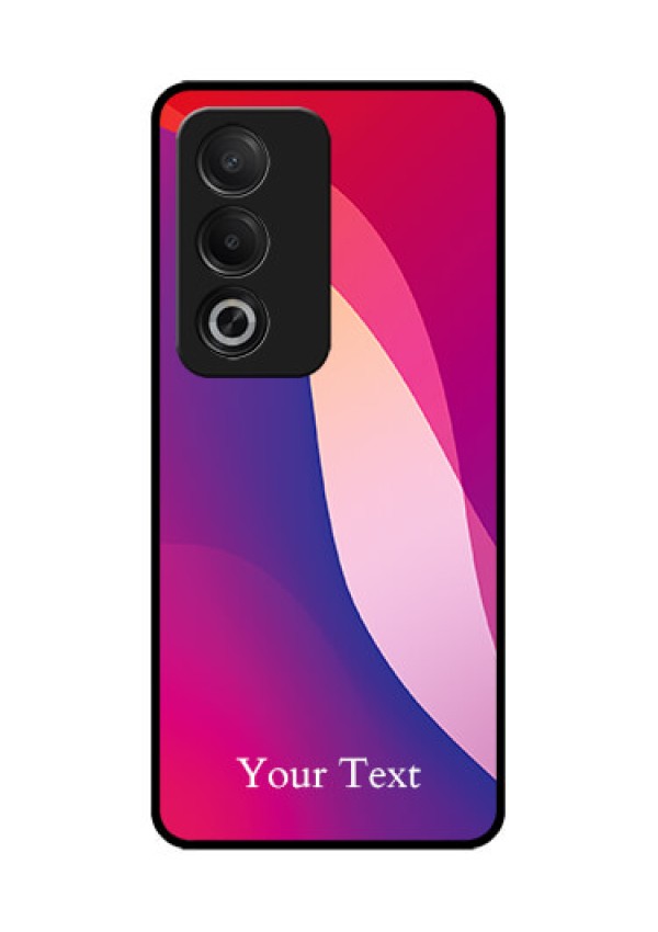 Oppo K12x 5G Custom Glass Phone Case - Digital Abstract Overlap Design