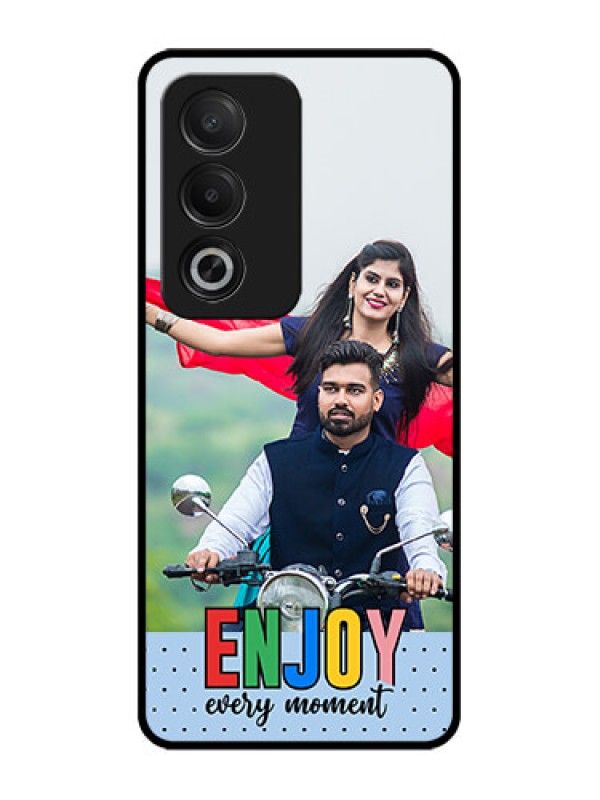 Custom Oppo K12x 5G Custom Glass Phone Case - Enjoy Every Moment Design