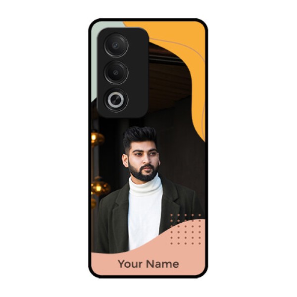 Oppo K12x 5G Custom Glass Phone Case - Tri - Coloured Overlay Design Oppo K12x 5G Custom Glass Phone Case - Tri - Coloured Overlay Design
