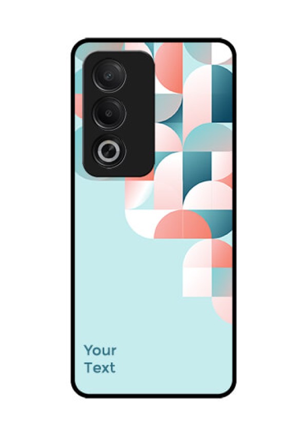 Oppo K12x 5G Custom Glass Phone Case - Stylish Semi - Circle Pattern Design