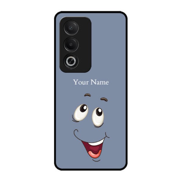 Oppo K12x 5G Custom Glass Phone Case - Laughing Cartoon Face Design