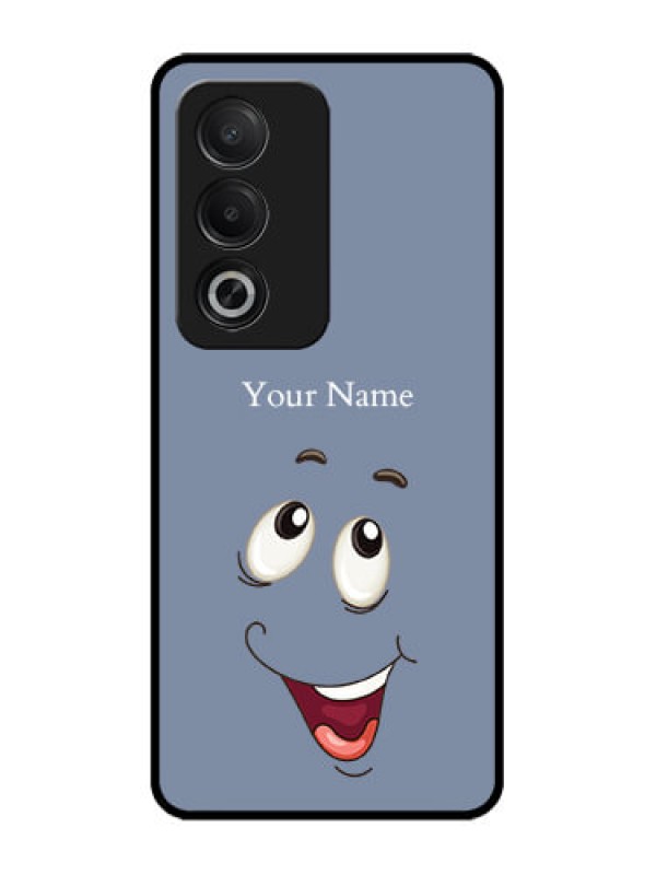 Custom Oppo K12x 5G Custom Glass Phone Case - Laughing Cartoon Face Design