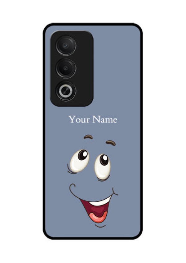 Oppo K12x 5G Custom Glass Phone Case - Laughing Cartoon Face Design