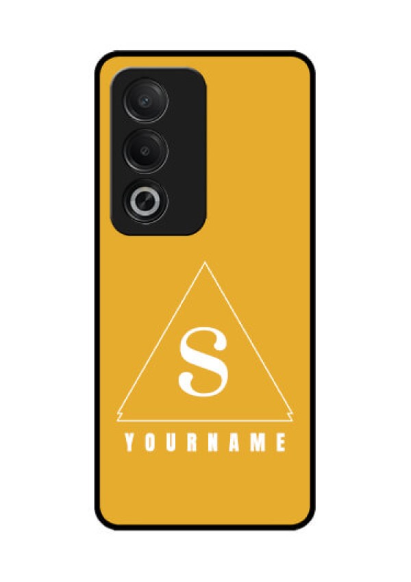Oppo K12x 5G Custom Glass Phone Case - Simple Triangle Design