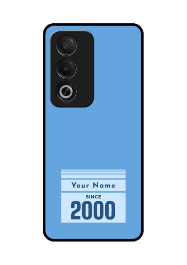 Oppo K12x 5G Custom Glass Phone Case - Custom Year Of Birth Design
