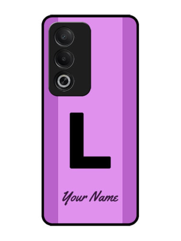 Custom Oppo K12x 5G Custom Glass Phone Case - Tricolor Custom Text Design