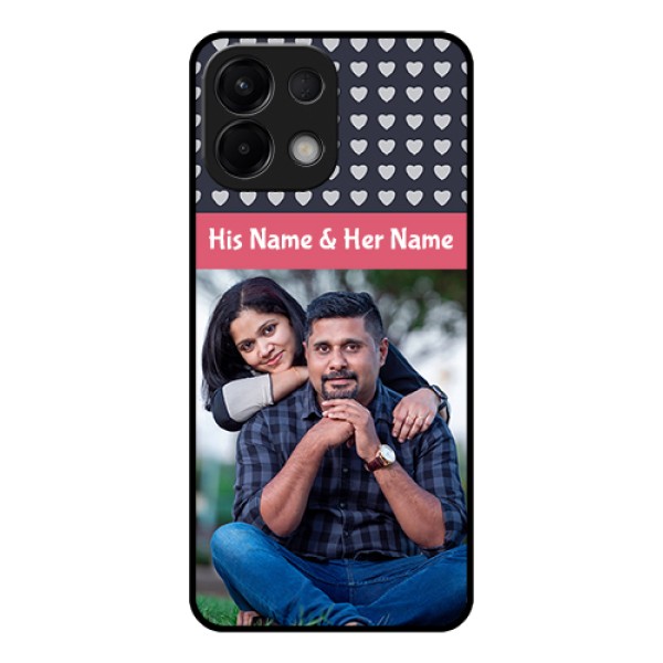 Oppo K13 5G Custom Glass Phone Case - Love Symbols Design