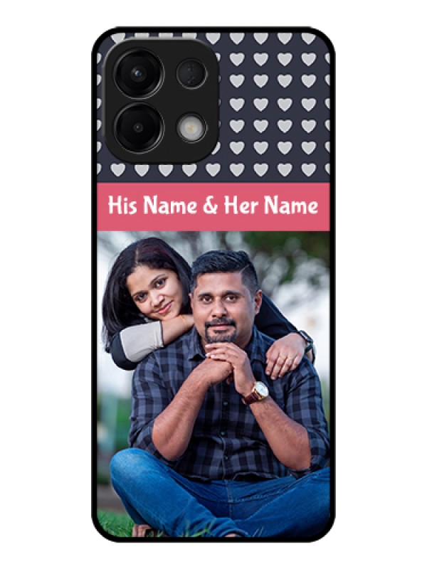 Custom Oppo K13 5G Custom Glass Phone Case - Love Symbols Design