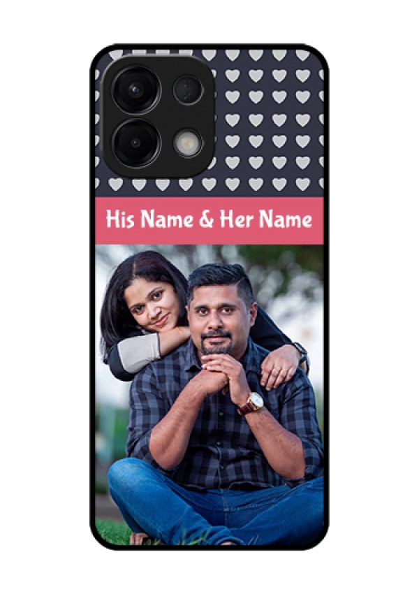 Oppo K13 5G Custom Glass Phone Case - Love Symbols Design