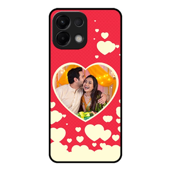 Oppo K13 5G Custom Glass Phone Case - Love Symbols Phone Cover Design