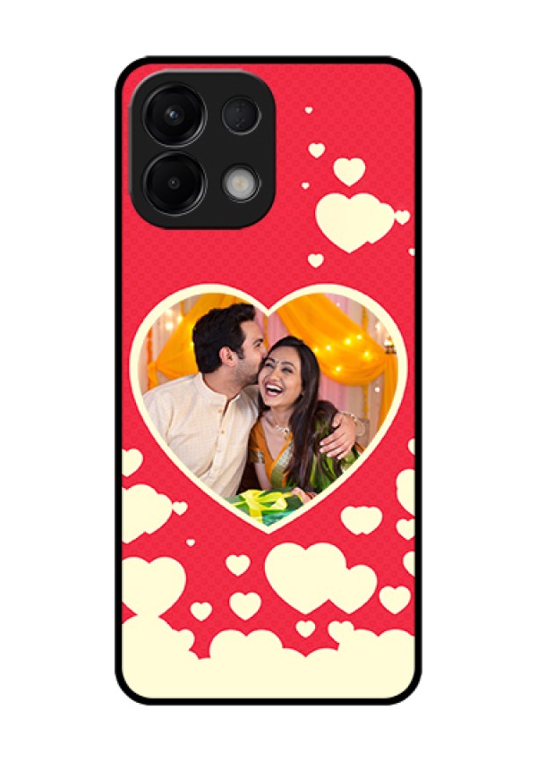 Oppo K13 5G Custom Glass Phone Case - Love Symbols Phone Cover Design