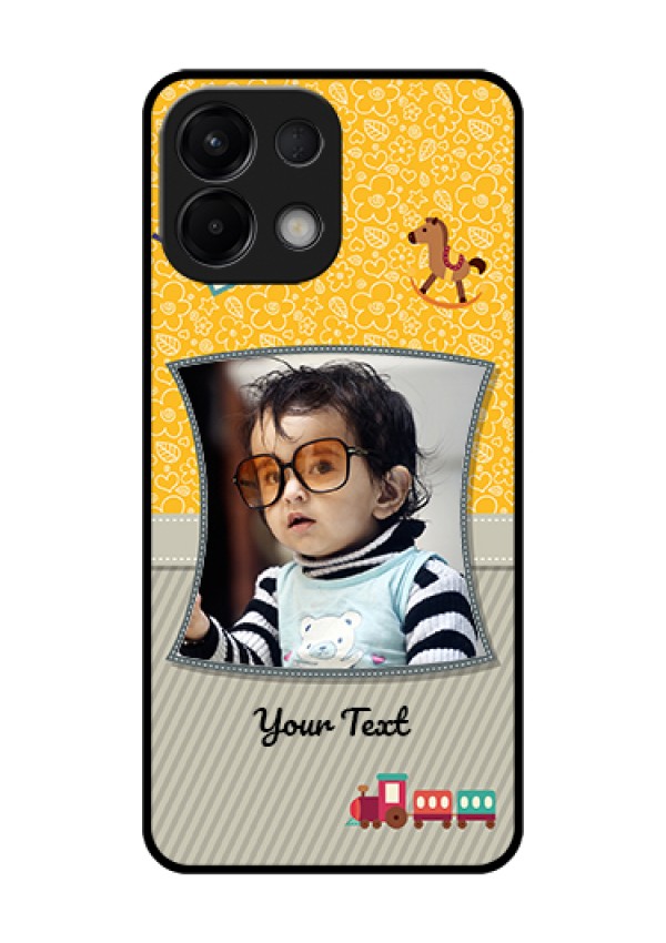 Oppo K13 5G Custom Glass Phone Case - Baby Picture Upload Design
