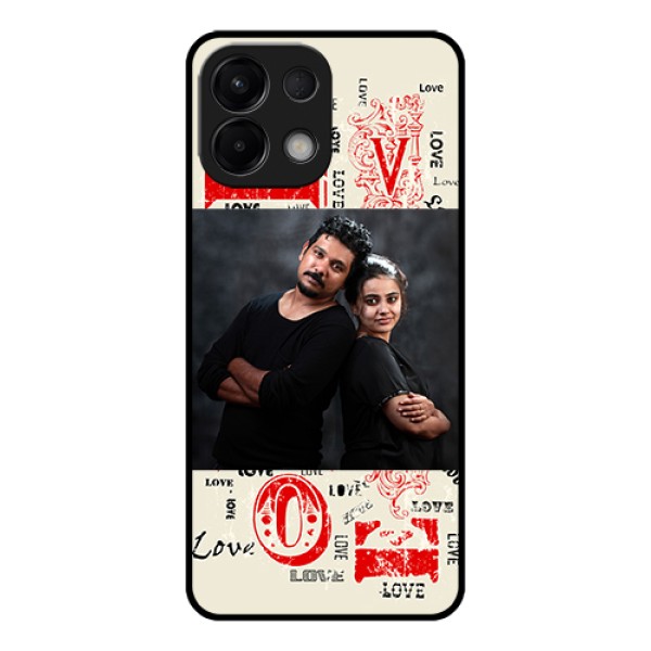 Oppo K13 5G Custom Glass Phone Case - Trendy Love Design Case