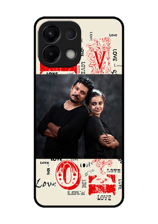Oppo K13 5G Custom Glass Phone Case - Trendy Love Design Case