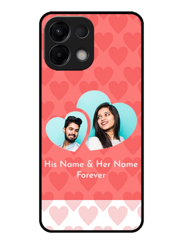 Custom Oppo K13 5G Custom Glass Phone Case - Couple Pic Upload Design