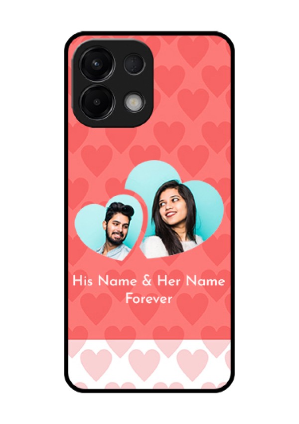 Oppo K13 5G Custom Glass Phone Case - Couple Pic Upload Design