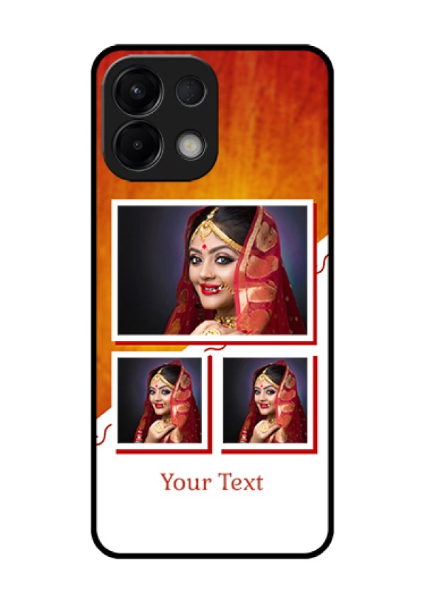 Oppo K13 5G Custom Glass Phone Case - Wedding Memories Design
