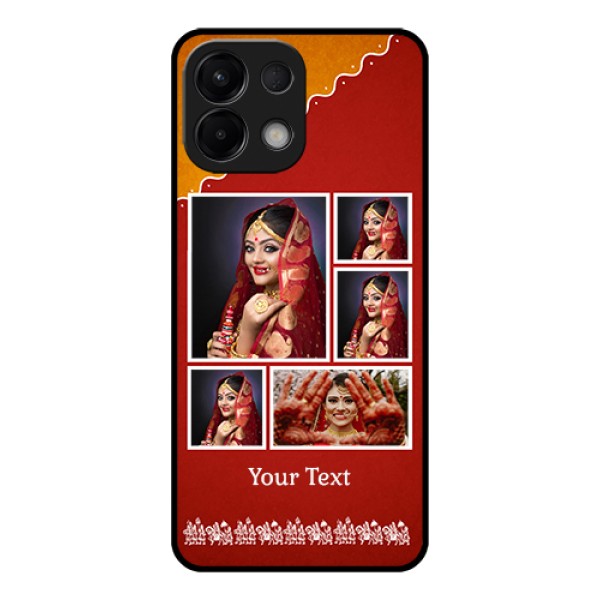 Oppo K13 5G Custom Glass Phone Case - Wedding Pic Upload Design