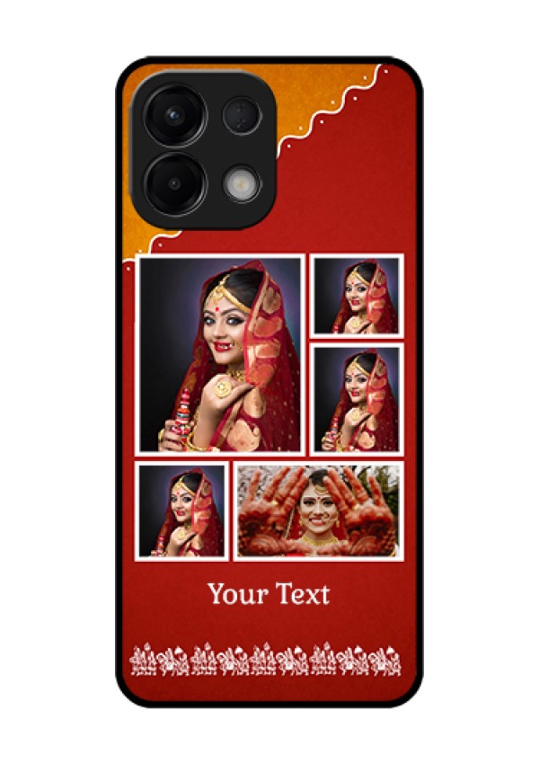 Oppo K13 5G Custom Glass Phone Case - Wedding Pic Upload Design