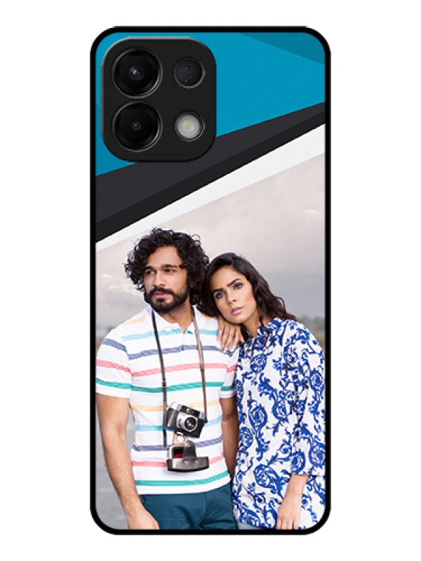 Custom Oppo K13 5G Custom Glass Phone Case - Simple Pattern Photo Upload Design