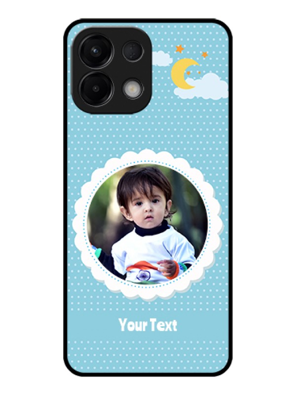 Custom Oppo K13 5G Custom Glass Phone Case - Violet Pattern Design