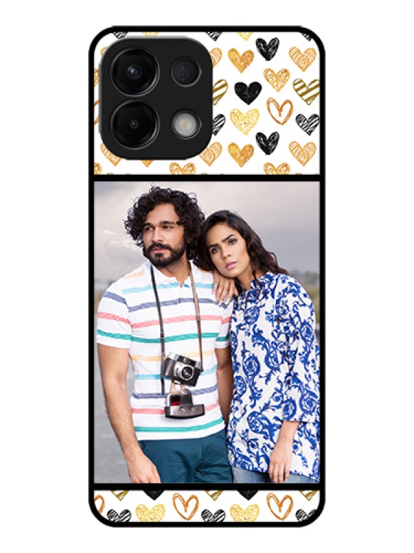 Custom Oppo K13 5G Custom Glass Phone Case - Love Symbol Design