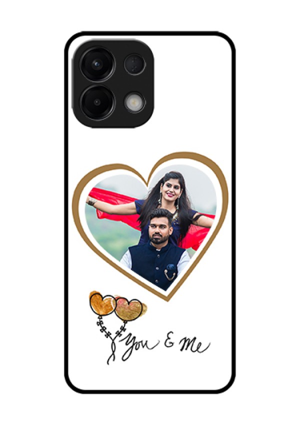 Oppo K13 5G Custom Glass Phone Case - You & Me Design