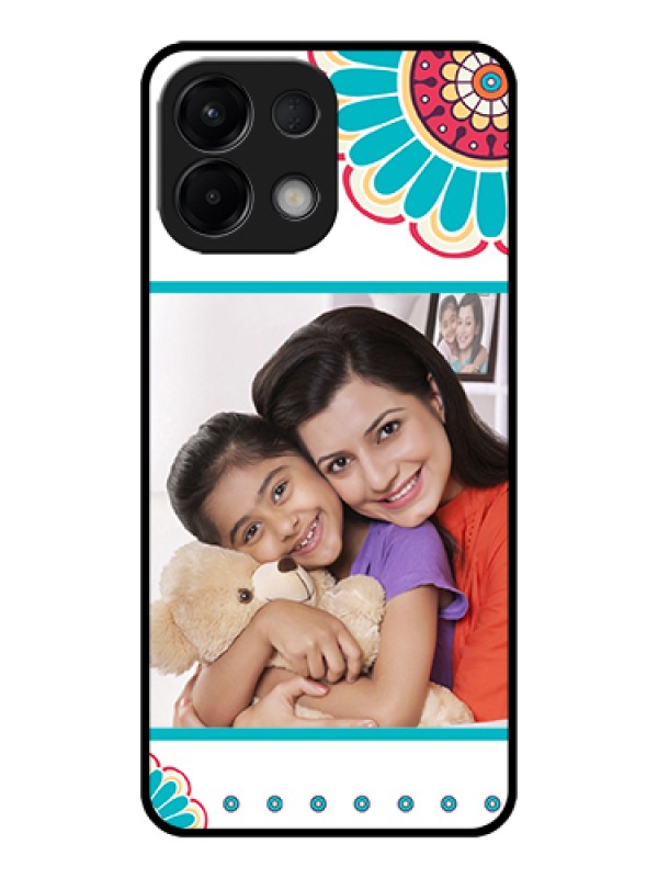 Custom Oppo K13 5G Custom Glass Phone Case - Flower Design