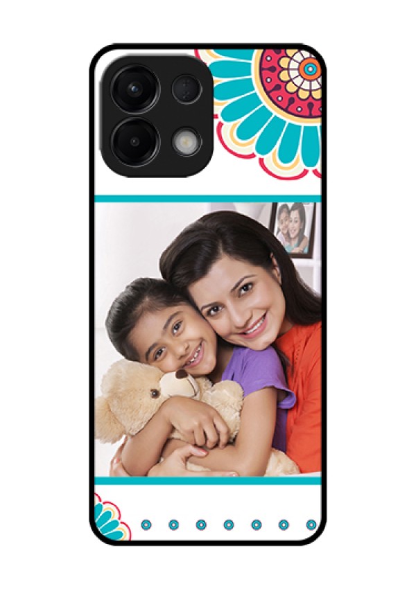 Oppo K13 5G Custom Glass Phone Case - Flower Design
