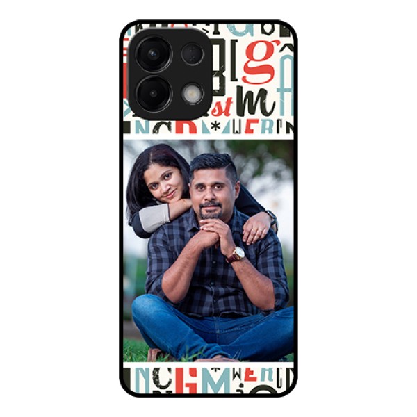 Oppo K13 5G Custom Glass Phone Case - Alphabet Design