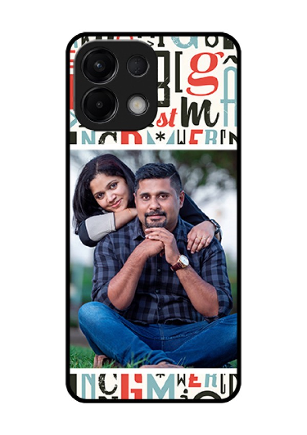 Oppo K13 5G Custom Glass Phone Case - Alphabet Design