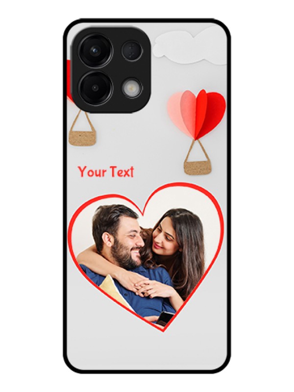 Custom Oppo K13 5G Custom Glass Phone Case - Parachute Love Design