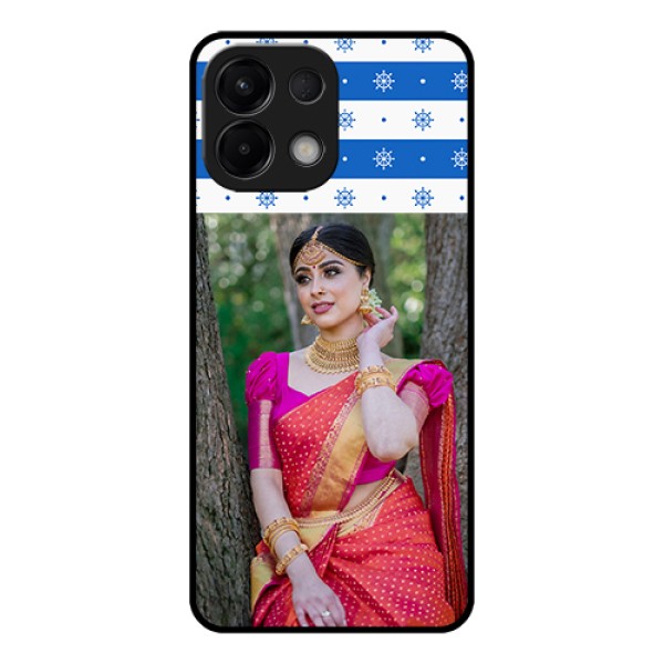 Oppo K13 5G Custom Glass Phone Case - Snow Pattern Design