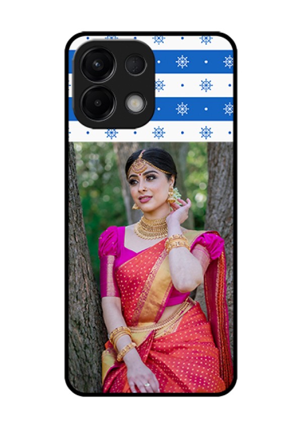 Oppo K13 5G Custom Glass Phone Case - Snow Pattern Design