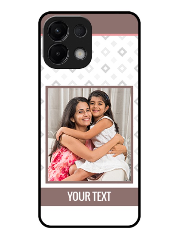 Custom Oppo K13 5G Custom Glass Phone Case - Simple Diamond Design