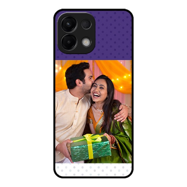 Oppo K13 5G Custom Glass Phone Case - Violet Colored Pattern Design Oppo K13 5G Custom Glass Phone Case - Violet Colored Pattern Design