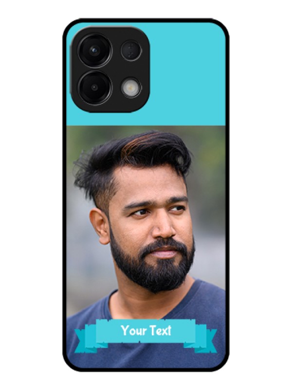 Custom Oppo K13 5G Custom Glass Phone Case - Blue Color Design